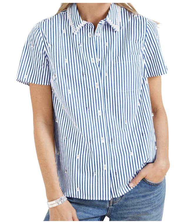 Daffodil Stripe Embellished Shirt